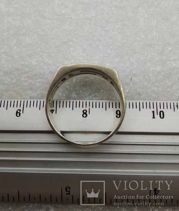 Мужское кольцо перстень серебро 925 размер 20,5, фото №4