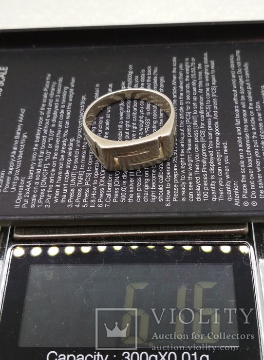 Мужское кольцо перстень серебро 925 размер 20,5, фото №6