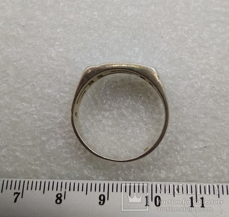 Мужское кольцо перстень серебро 925 размер 20,5, фото №7