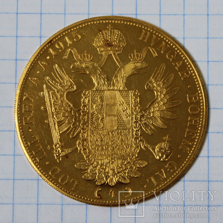 4 дуката(ducat) 1915 Австро-Венгрия, фото №5