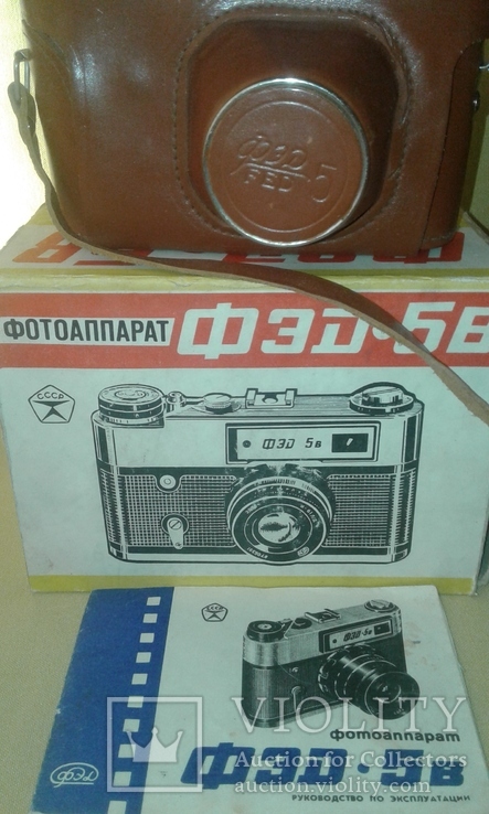 Фотоаппарат ФЭД 5В с родной коробкой и паспортом, фото №2