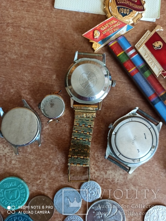 Чердачный набор - монеты, значки, часы и пр., фото №12