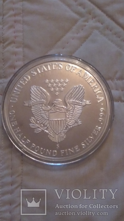 Монета 1997 Half Pound silver eagle dollar, фото №9
