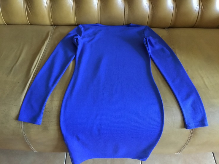 Платье Amisu, новое, стрейч, XS/S, синее, photo number 5