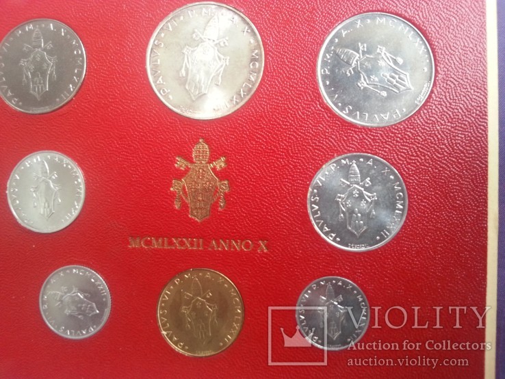 Набір монет Ватикану ліри, фото №4