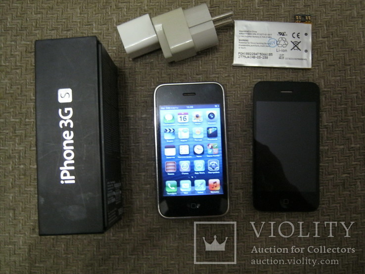 Телефон Apple iPhone 3gs 8GB + запасной блок дисплея и батарея
