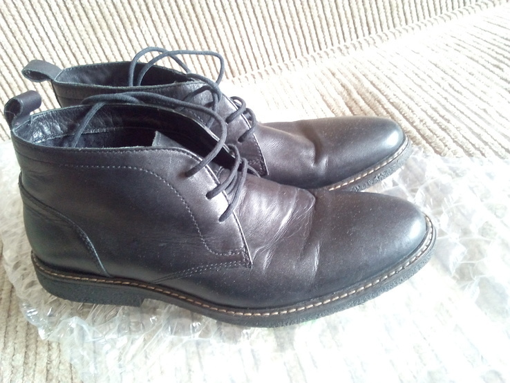 Ботинки черные кожаные43 размер, фото №2