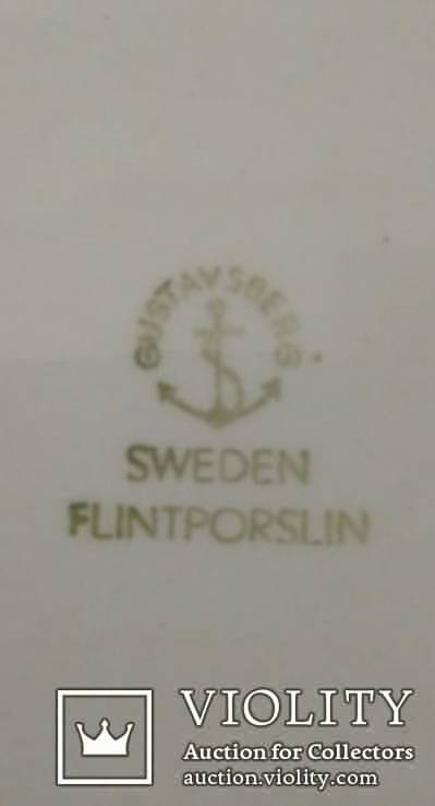 Decorative plate GUSTAVSBERG SWEDEN FLINTPORSLIN / ships / lighthouse, photo number 8