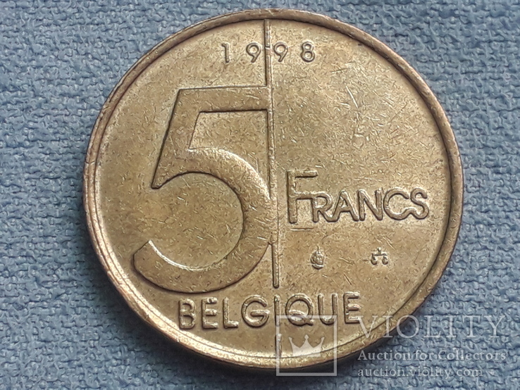 Бельгия 5 франков 1998 года