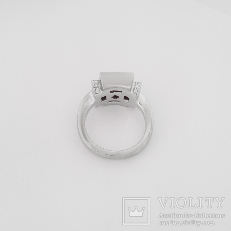 Винтажное золотое кольцо с рубинами и бриллиантами, фото №3