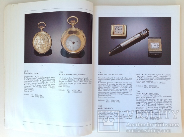 1991  Каталог аукциона Habsburg. Коллекция часов., фото №6