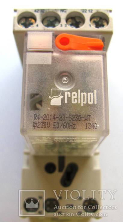 Реле Relpol R4 с контактной колодкой GZM4-SZARE 220 v 14 штук, фото №4