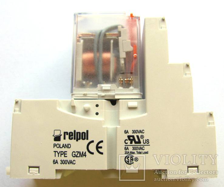 Реле Relpol R4 с контактной колодкой GZM4-SZARE 220 v 14 штук, фото №5
