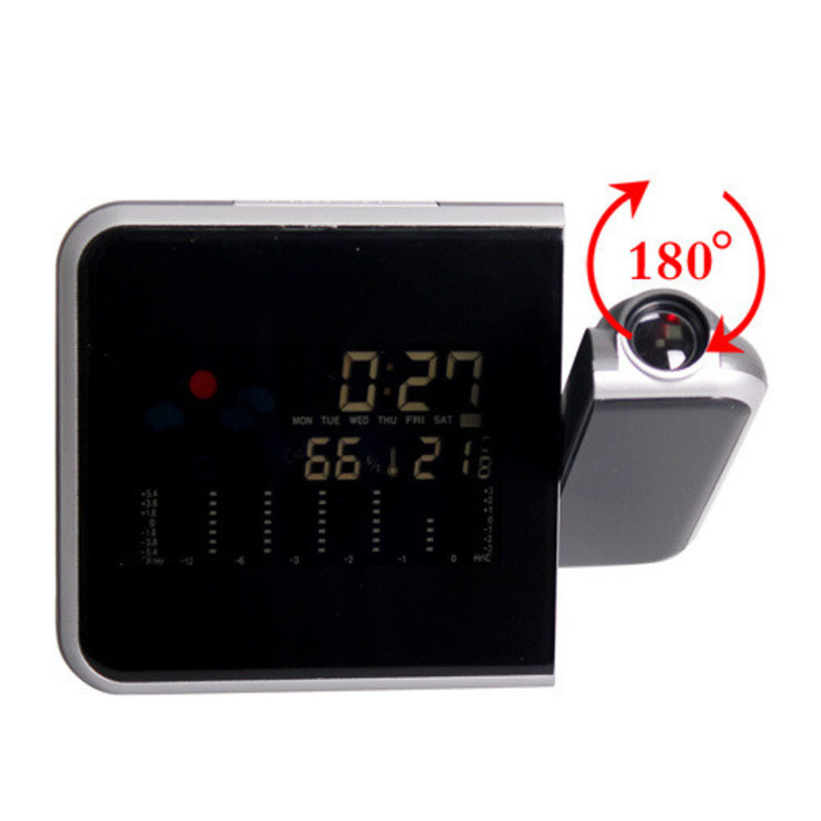 Часы-метеостанция 8190 лазерный проектор,температура,влажность, numer zdjęcia 7