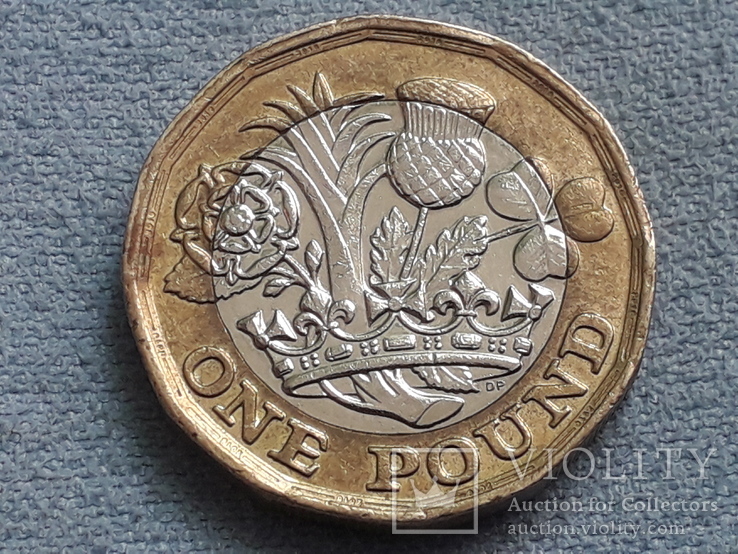 Великобританія 1 фунт 2016, фото №3