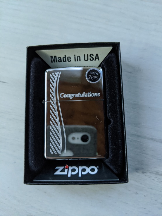 Зажигалка Zippo Lighter - Congratulations(Поздравляю), photo number 2