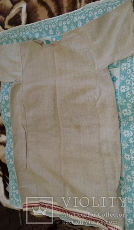 Сорочка жіноча льон широка 74 см висота 1.08 безрукавка, фото №2