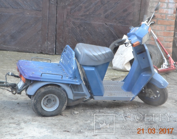 Японский трёхколёсный скутер Honda Gyro Up с прицепом (Повторно, в связи с не выкупом), фото №2