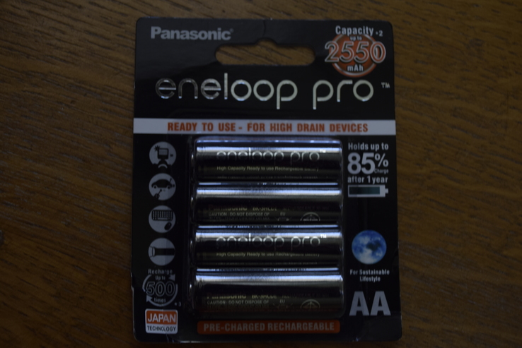 Аккумуляторы АА Panasonic Eneloop Pro 2550 mAh, фото №2