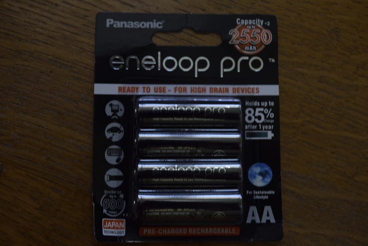 Аккумуляторы АА Panasonic Eneloop Pro 2550 mAh, numer zdjęcia 2