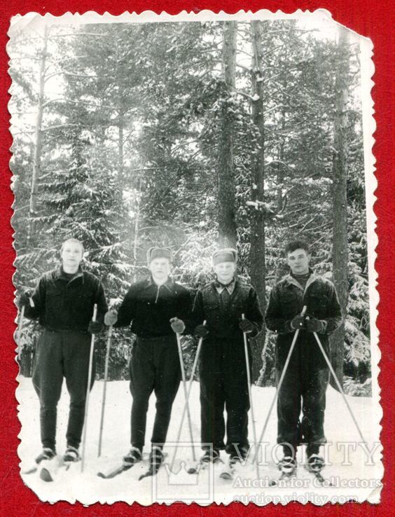 Воины спортсмены лыжи солдаты а29