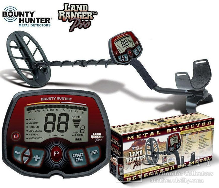 Bounty Hunter Land Ranger Pro с 11 DD катушкой Оригинал США Гарантия, фото №2