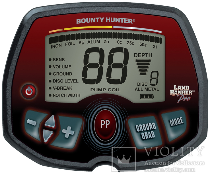 Bounty Hunter Land Ranger Pro с 11 DD катушкой Оригинал США Гарантия, фото №4