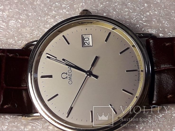 Золотые мужские часы Omega Gold 750, фото №6