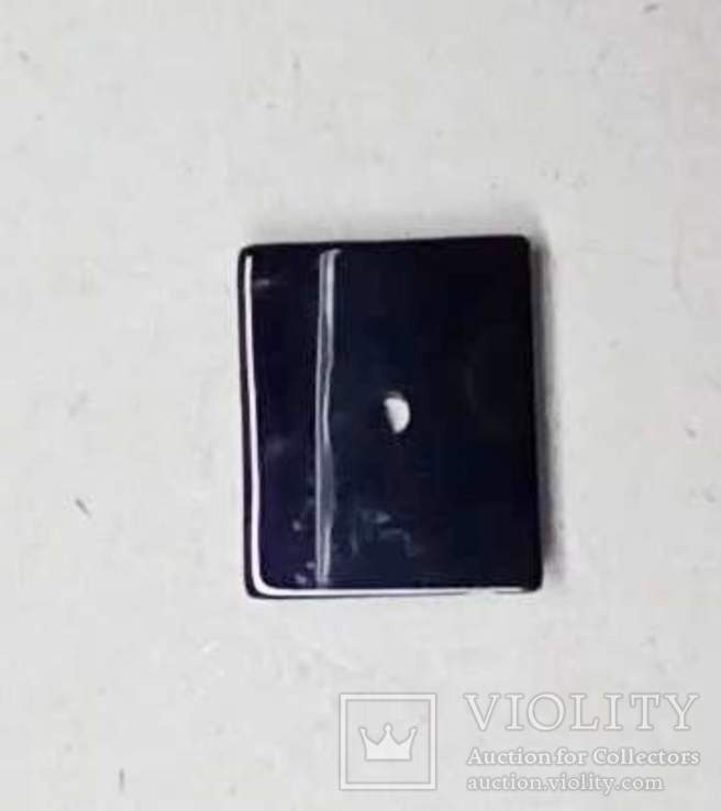 Оникс п-угольник 12*10 мм черный, фото №2