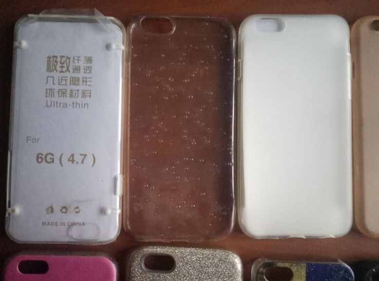 Чехлы для iPhone 4,5,6,7 силиконовые и пластиковые (цена за все 14 шт), фото №3