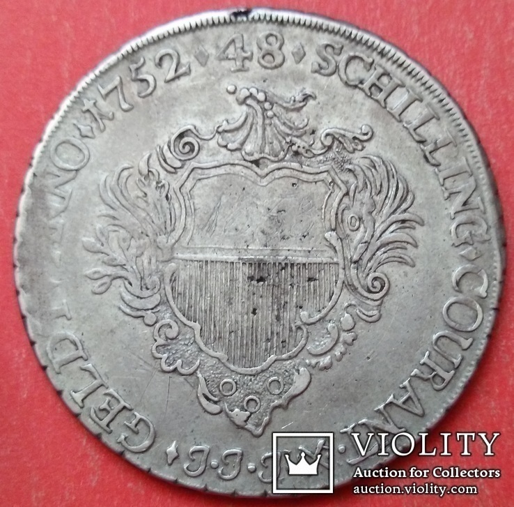 1 талер / 48 шиллингов 1752 год, Любек, Германия, фото №4