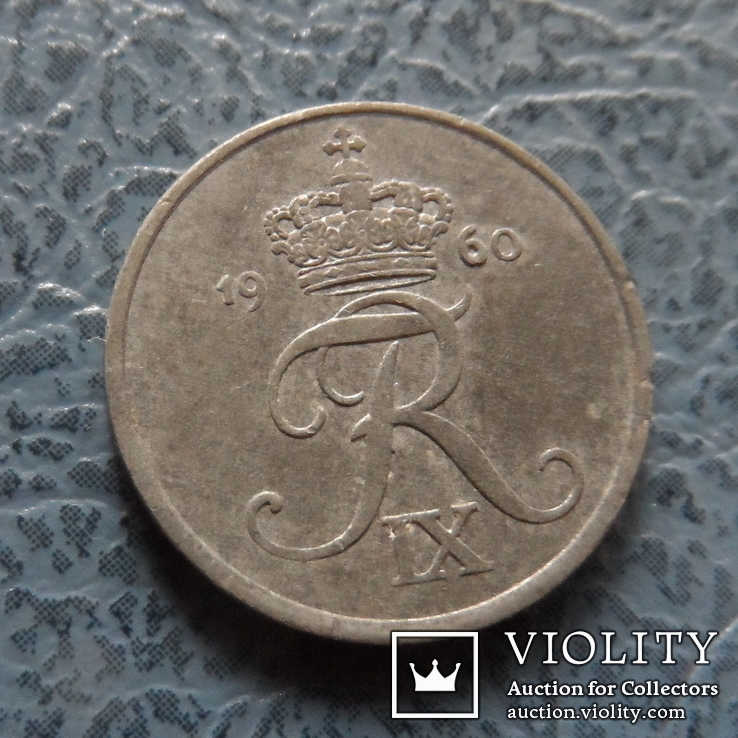 1  эре  1960  Дания  цинк   ($2.1.24)~, фото №2