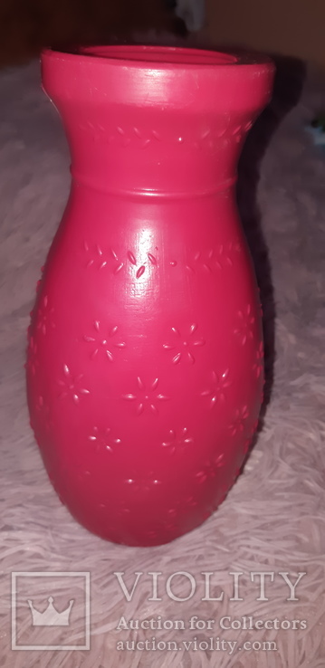 Ваза пластиковая вазочка 22 на 8 см, фото №2