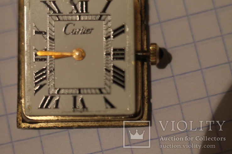 Часы-имитация Cartier в серебре, фото №5