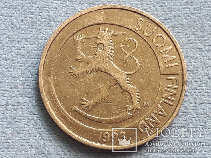 Финляндия 1 марка 1993 года, фото №3