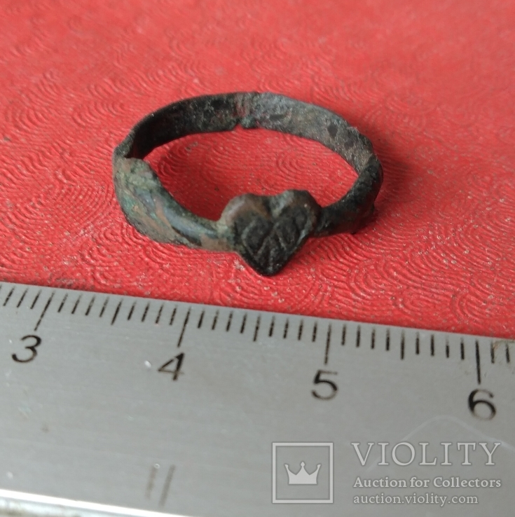 Перстень религиозный (сердце в руках), фото №8