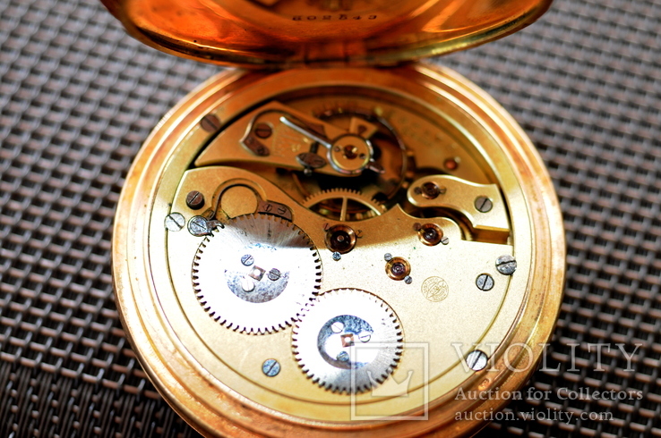 Карманные золотые часы, IWC(Schaffhausen) 585пр., фото №9