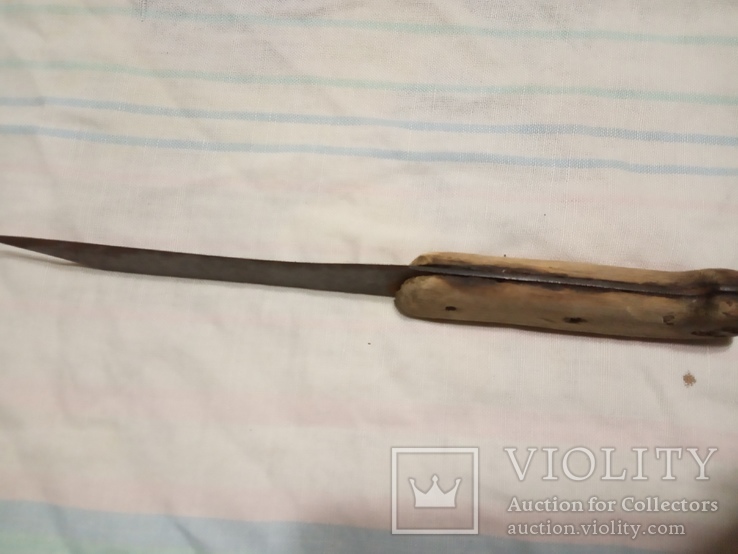 Ножик с деревянной ручкой старый, фото №5