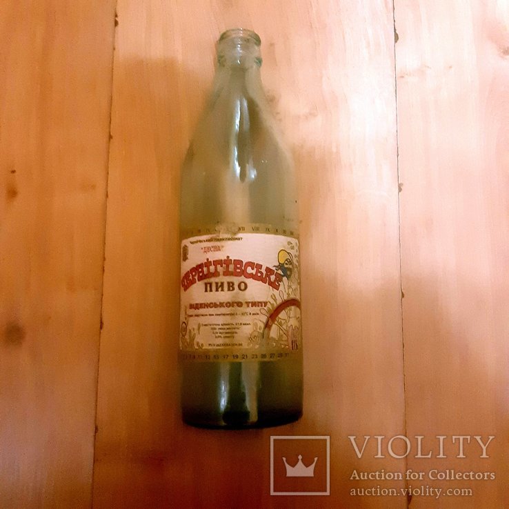 Бутылка из под пива "Чернігівське" в колекцію, фото №2
