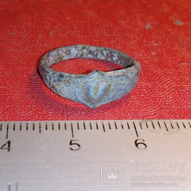 Перстень сердечко 18-19 век, фото №2