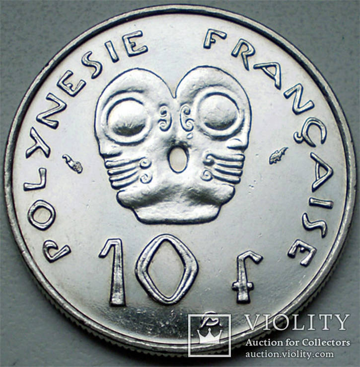 Французкая Полинезия, 10 франков 1983, фото №2