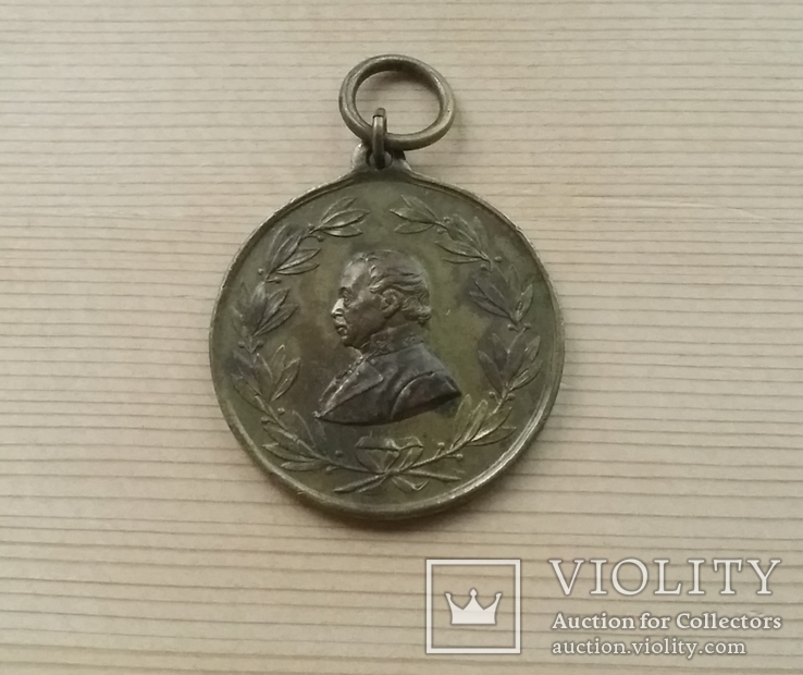 Бронзовая медаль в память об открытии памятника фельдмаршалу Графу Радецкому 1892, фото №4