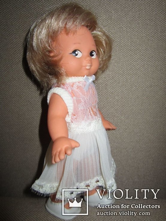 Кукла новая в гипюровом платье 18см ГДР, фото №5
