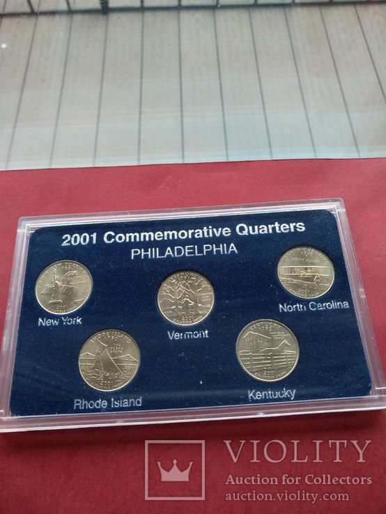 США Mint BU set 2001 (p) 25 центов n3197