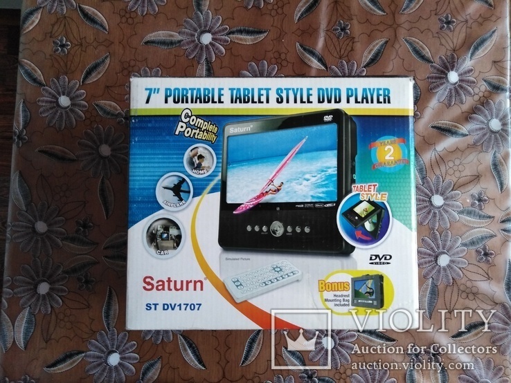 Портативный DVD SATURN + DVD  SAMSUNG, фото №2