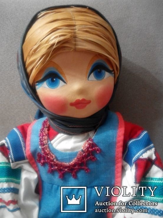 Марья краса русая коса кукла в наряде N-губернии 67см папер клей, фото №4