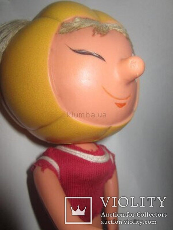 Кукла копытка мяч девочка 18см ГДР, фото №4