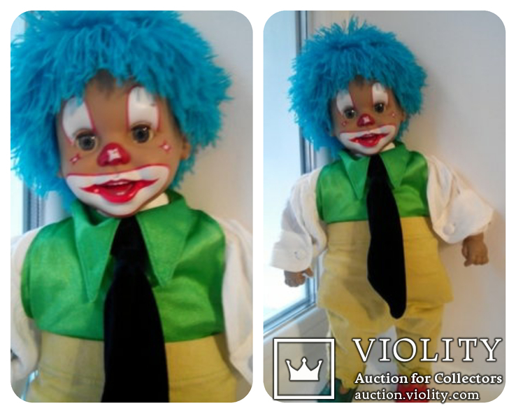 Характерная кукла клоун Arias 50см Испания, фото №2