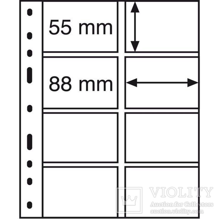 Лист к альбому Leuchtturm, Optima, 4VC. 328118