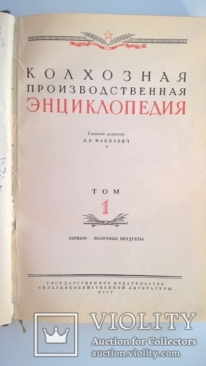 Колхозная производственная энциклопедия первый том 1949г, фото №6
